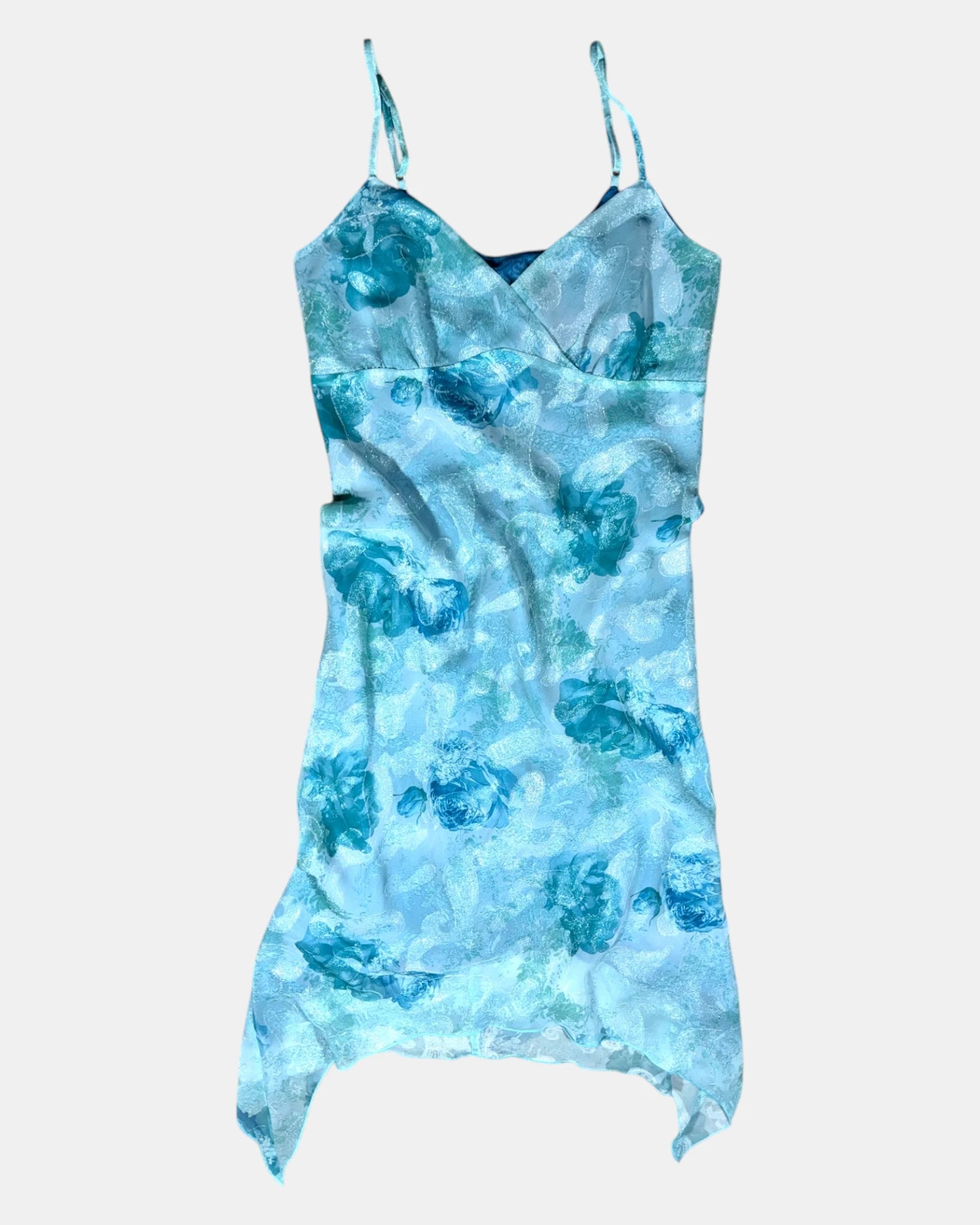 Y2K Blue & Green Fairy Core Dress | Estimated Size 10-12