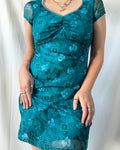 Vintage Blue Mesh Dress
