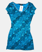 Vintage Blue Mesh Dress