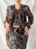 Brown and Orange Three Piece Set | Est. Size 14-16