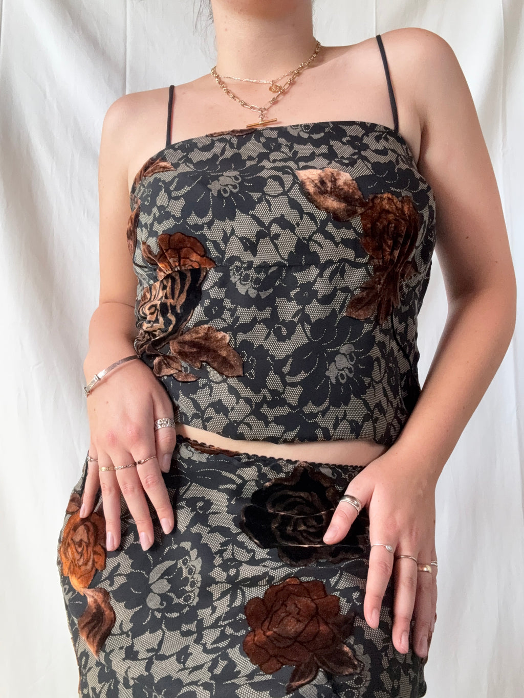 Brown and Orange Three Piece Set | Est. Size 14-16