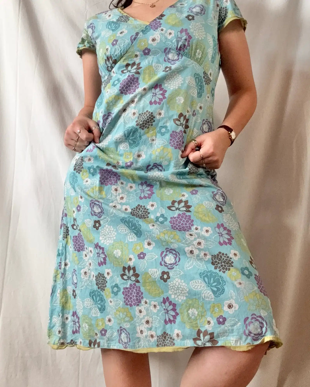 Blue Floral Dress