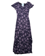 Brown and Pink Flowy Maxi Dress