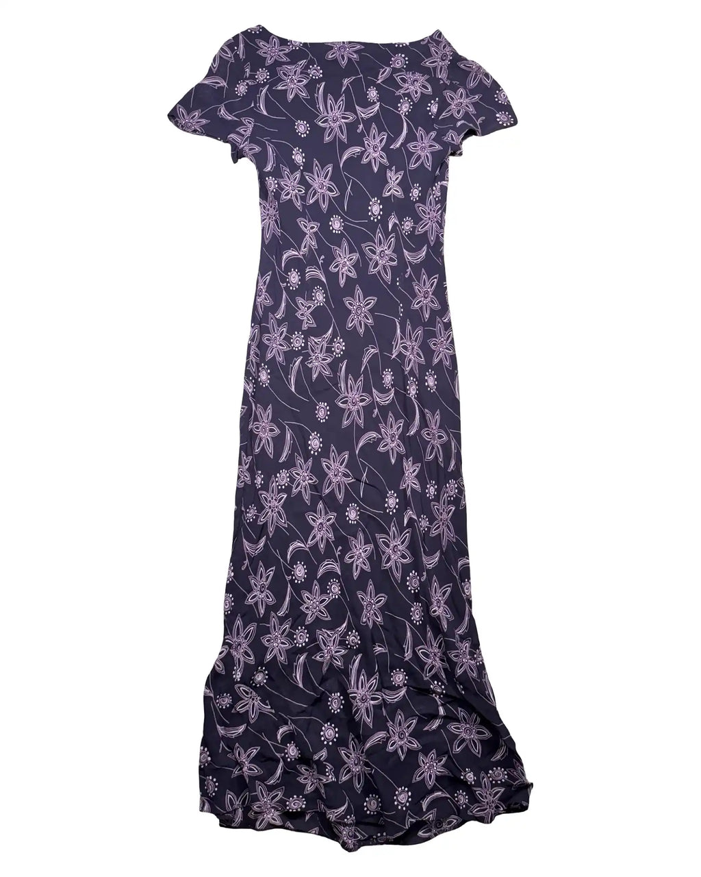 Brown and Pink Flowy Maxi Dress