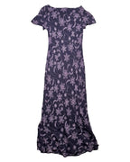 Brown and Pink Flowy Maxi Dress