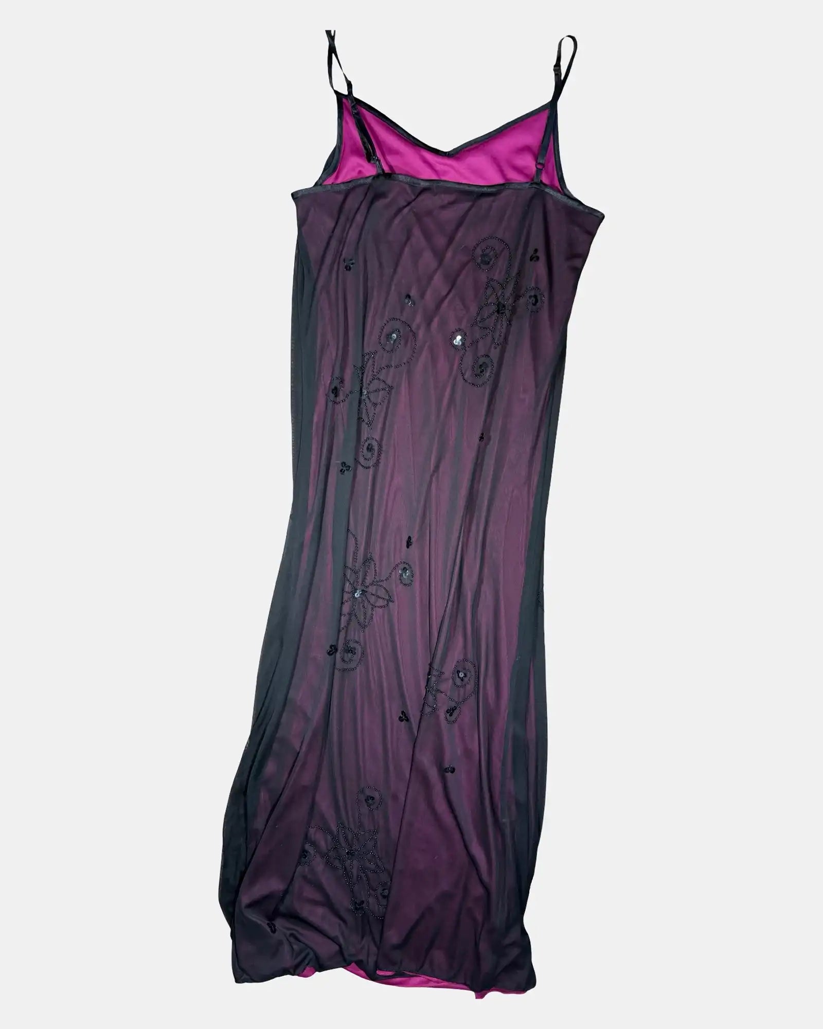Black and Pink Fairy Mesh Dress