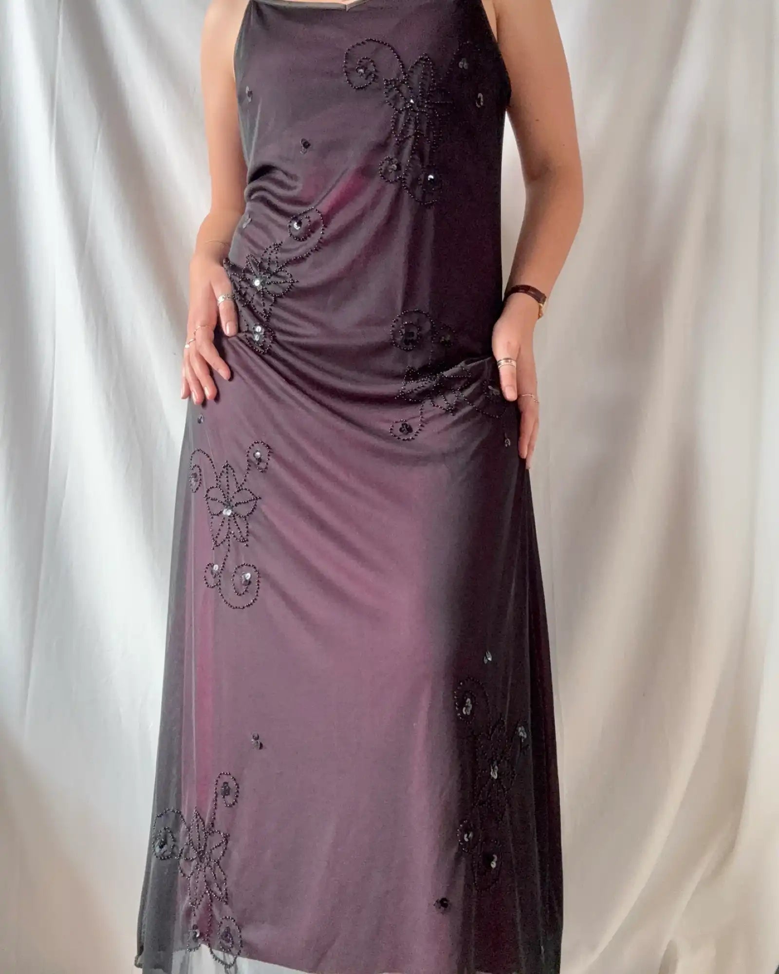 Black and Pink Fairy Mesh Dress