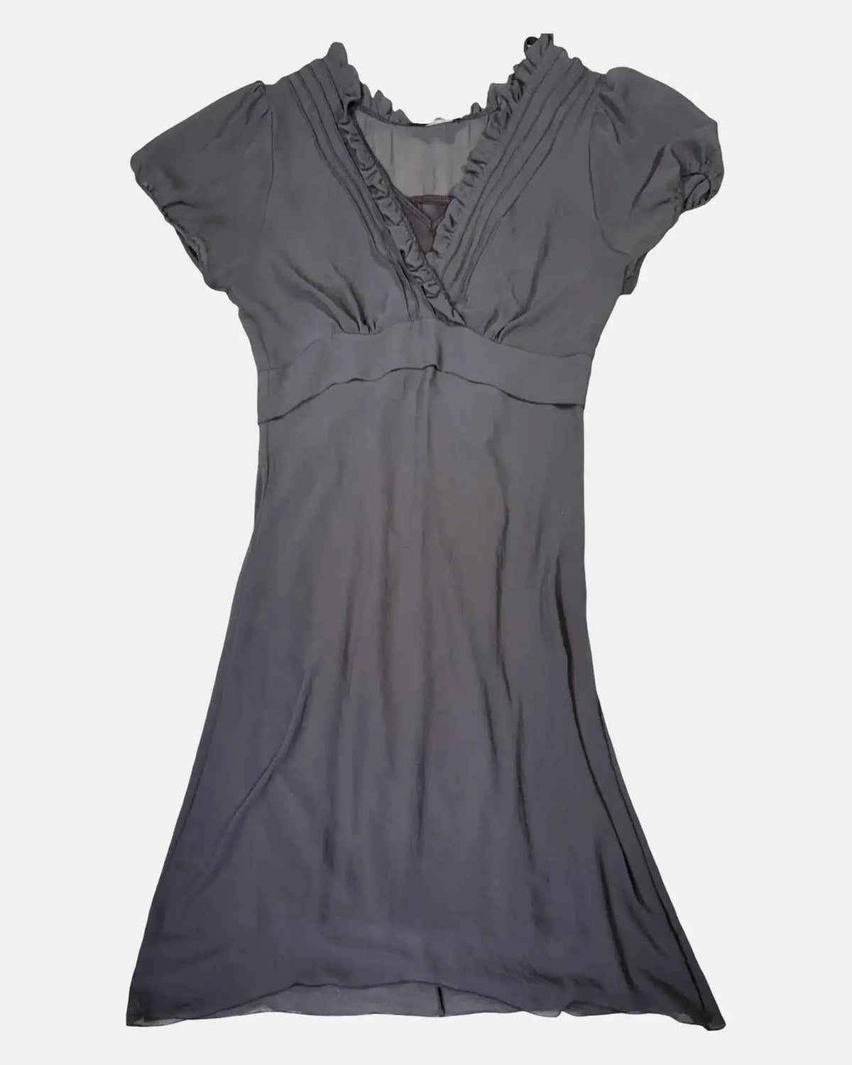 Brown Sheer Dress with Slip