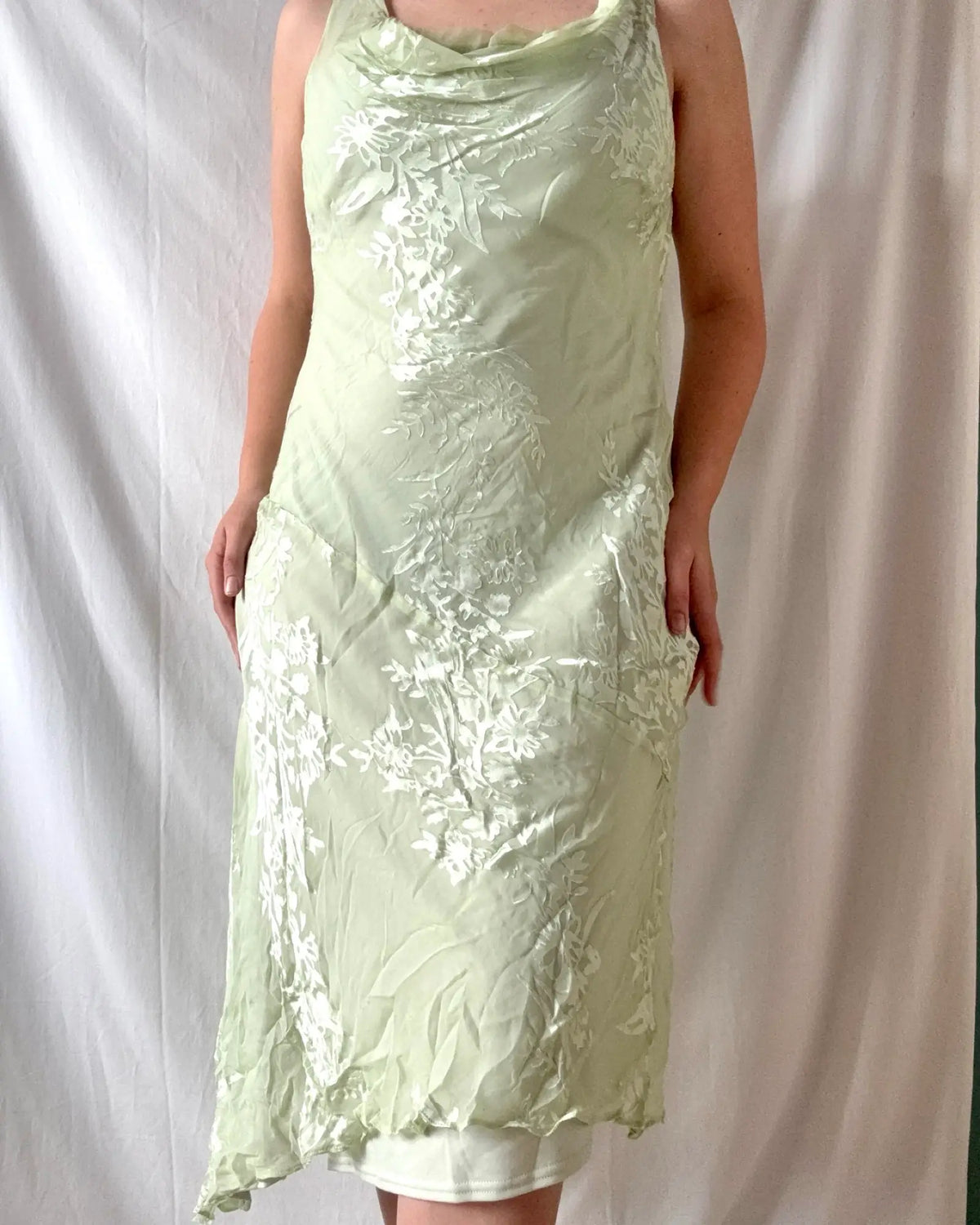 Light Green Flowy Maxi Dress