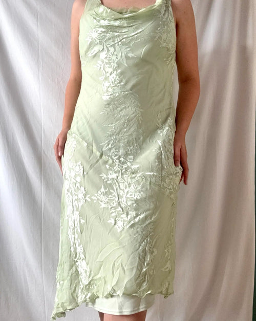 Light Green Flowy Maxi Dress