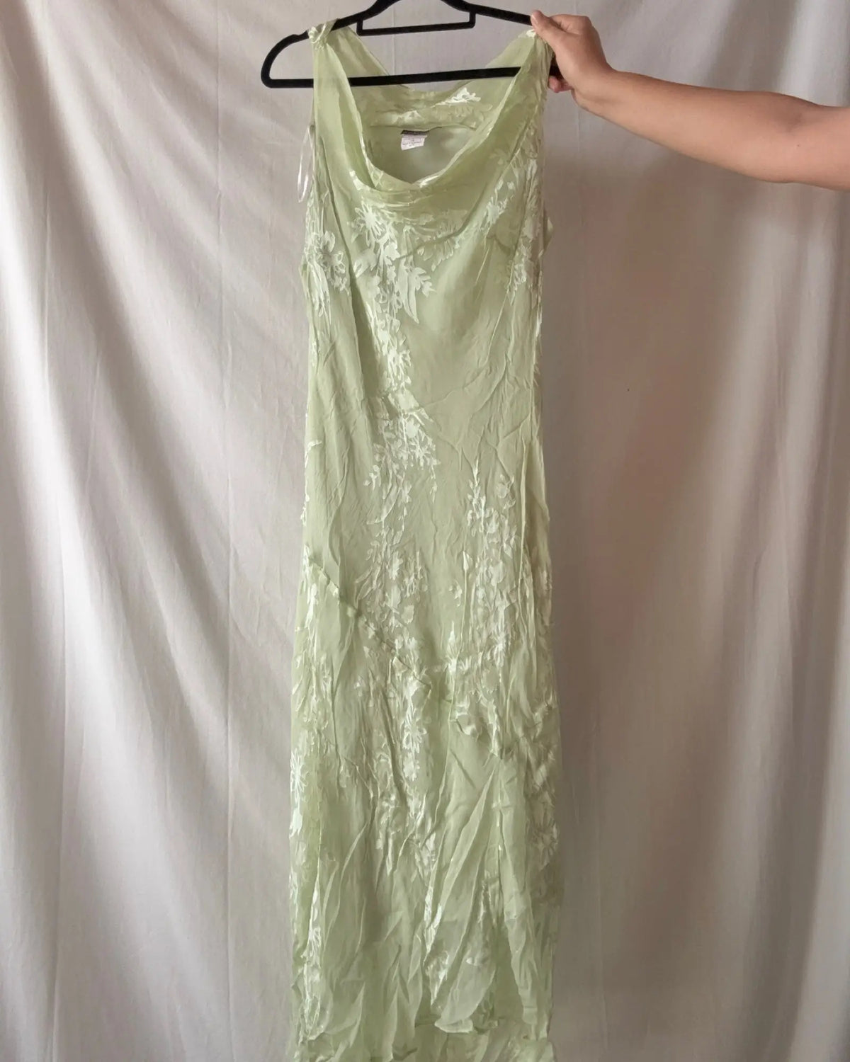 Light Green Flowy Maxi Dress