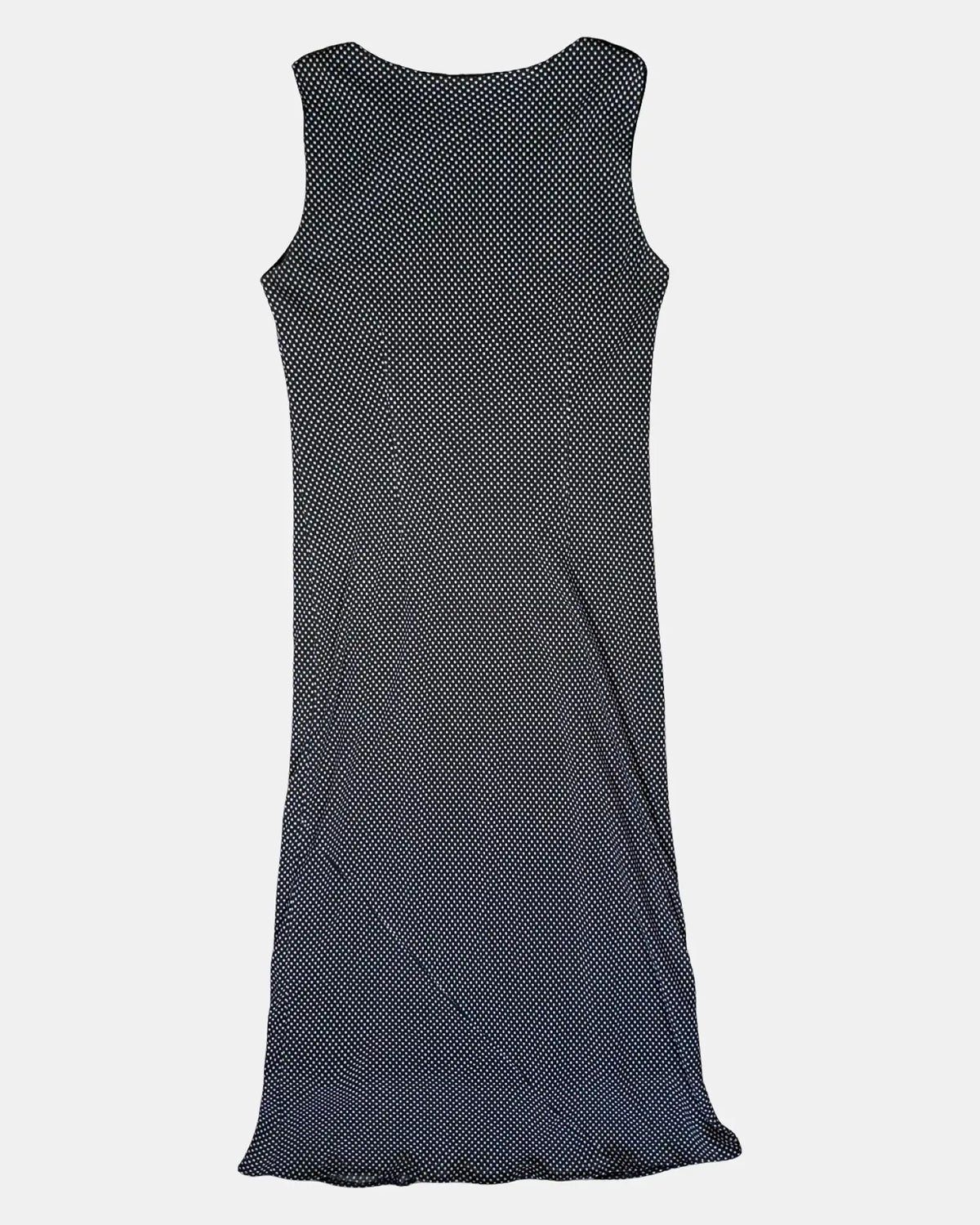 Dotted 90s Style Maxi Dress
