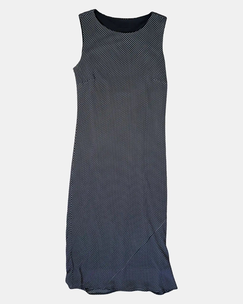 Dotted 90s Style Maxi Dress