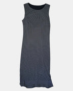 Dotted 90s Style Maxi Dress