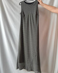 Dotted 90s Style Maxi Dress