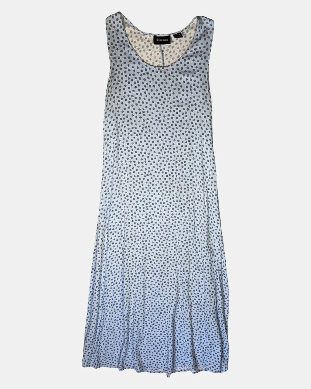 Blue Floral Maxi Dress