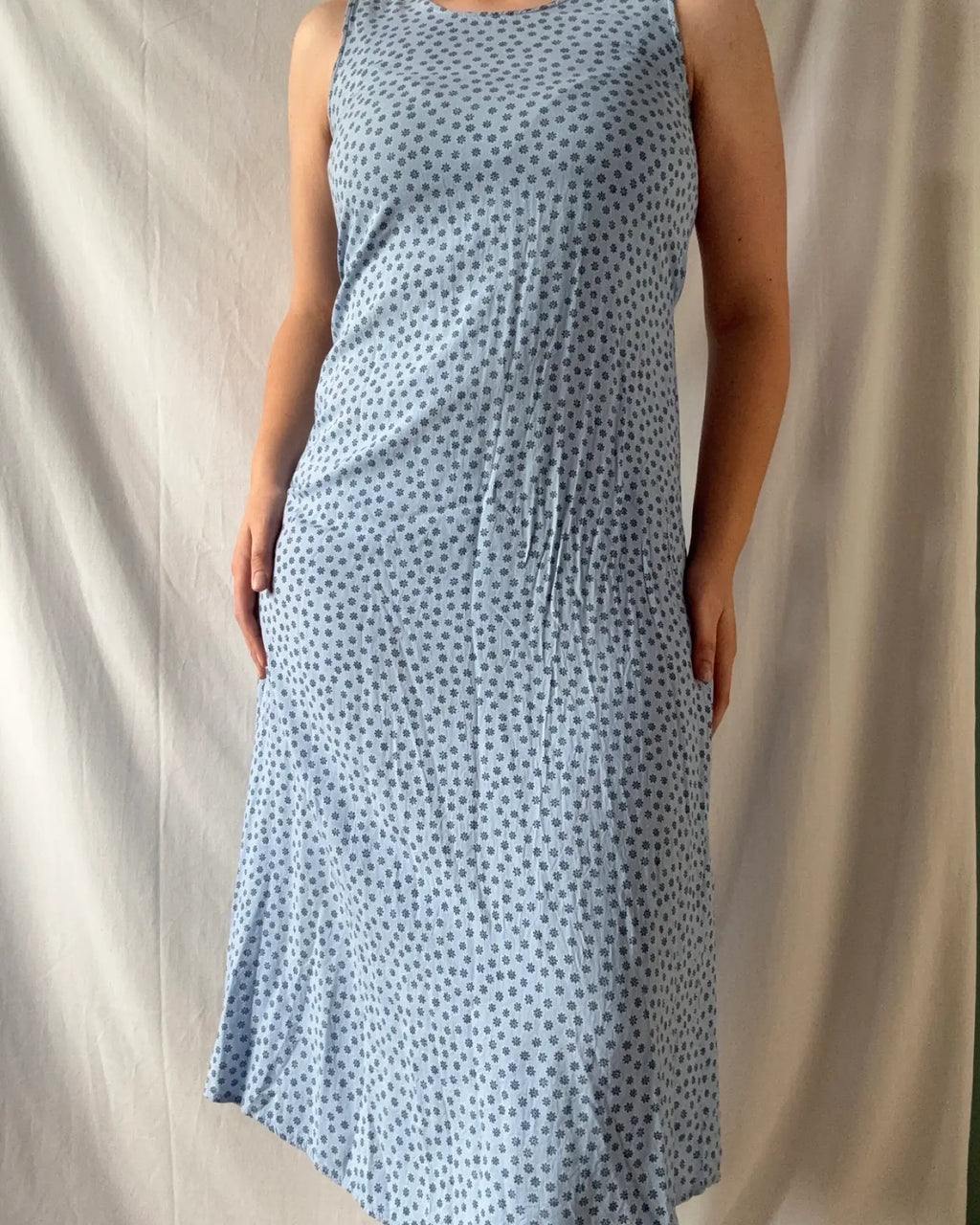 Blue Floral Maxi Dress