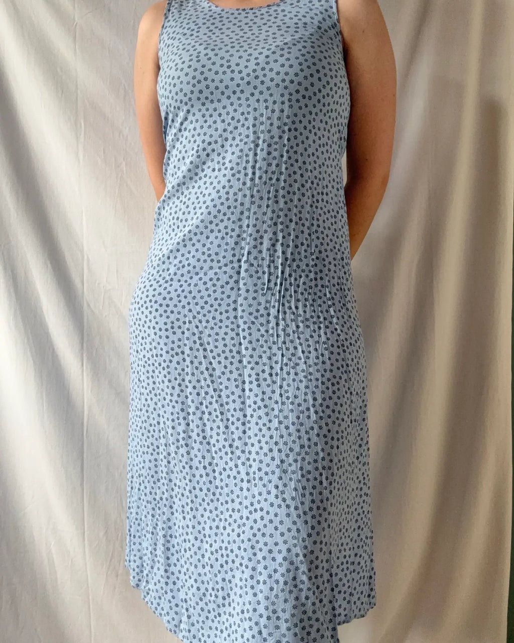 Blue Floral Maxi Dress