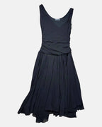 Black Layered Flowy Dress