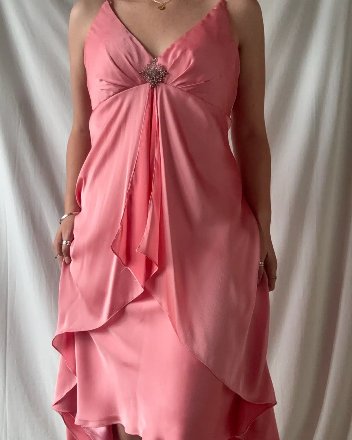Pink 2000s Fairy Core Dress