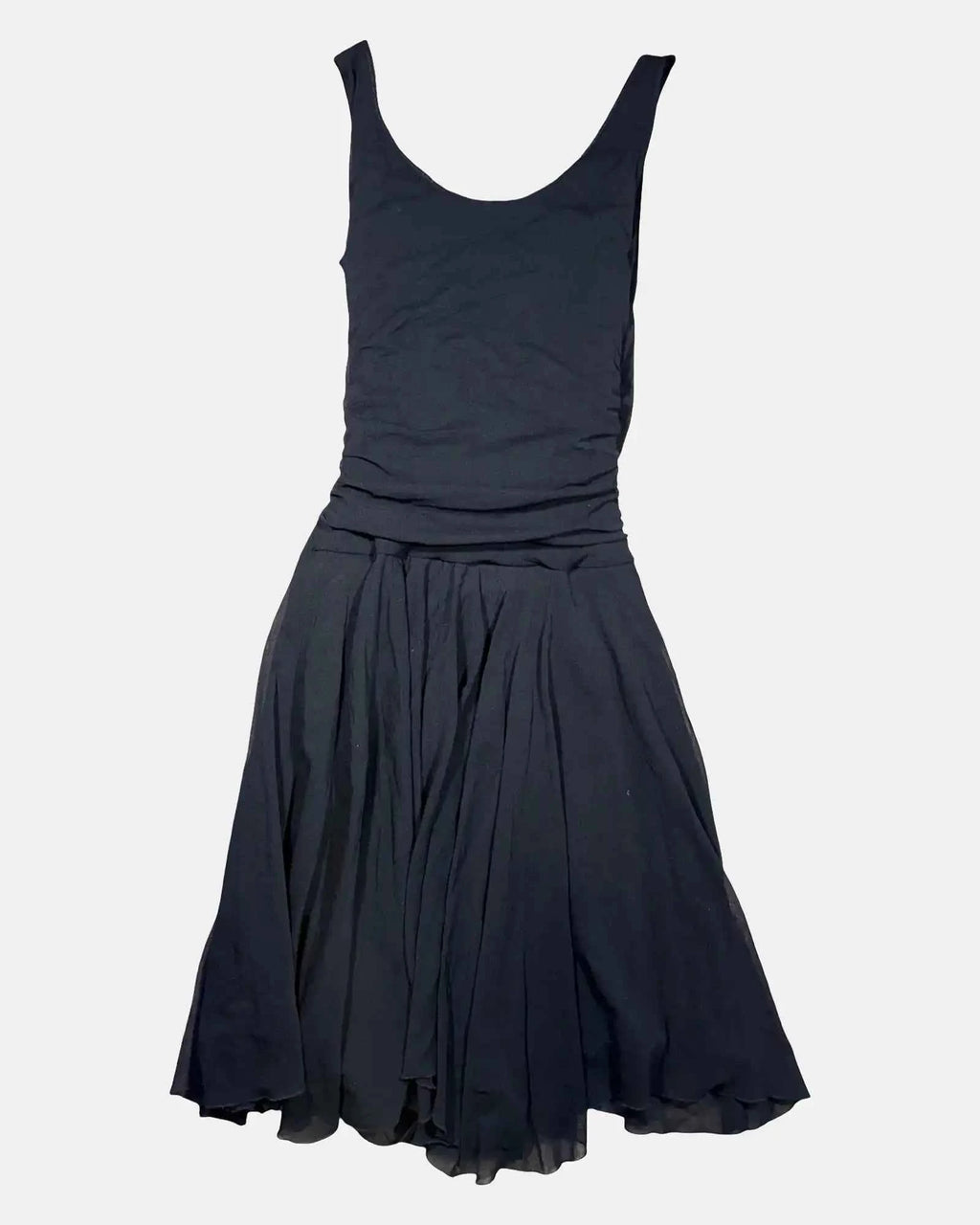 Black Layered Flowy Dress