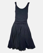Black Layered Flowy Dress