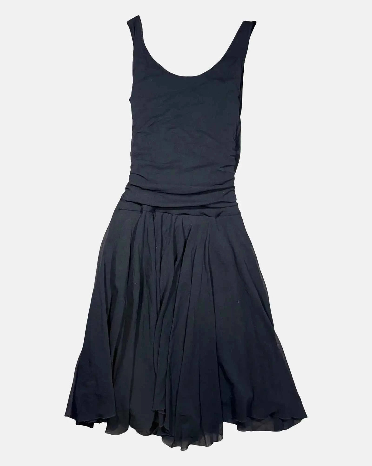 Black Layered Flowy Dress