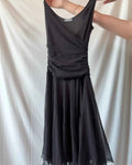 Black Layered Flowy Dress