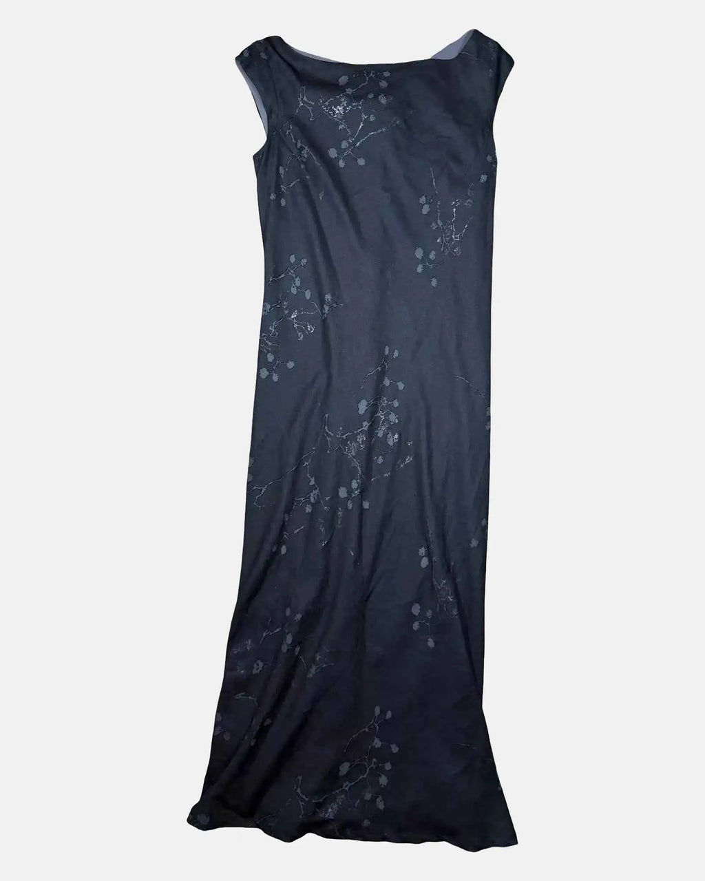 Black Flowy Floral Maxi Dress