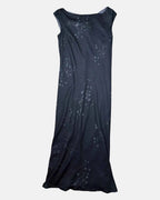 Black Flowy Floral Maxi Dress