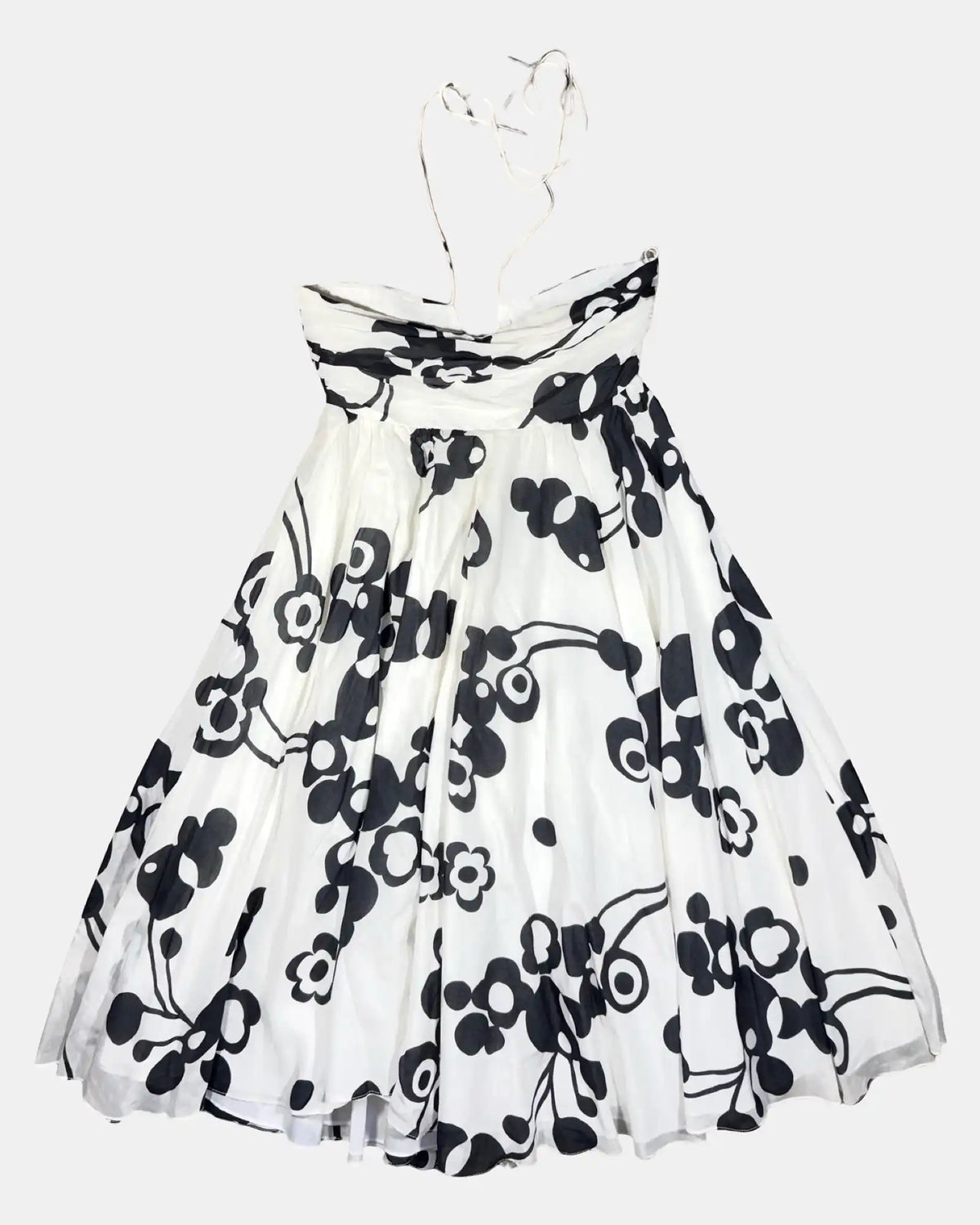 White A-Line Deadstock Midi Dress