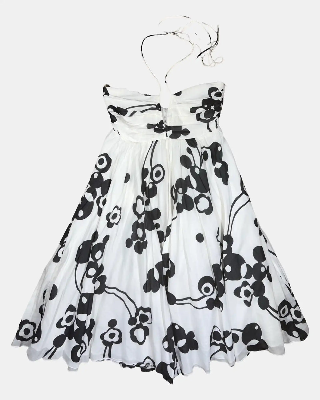 White A-Line Deadstock Midi Dress