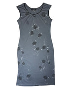 Grey Black 90s Style Dress