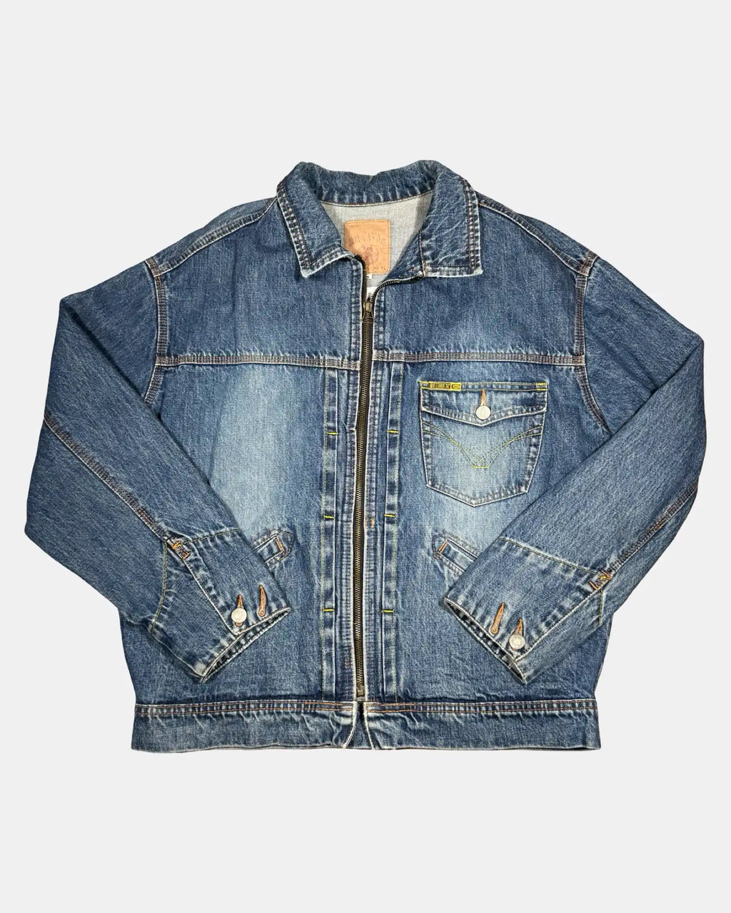 Box Canyon Boxy Zip Up Denim Jacket