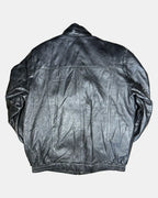 Black Sheepskin Heavy Leather Jacket