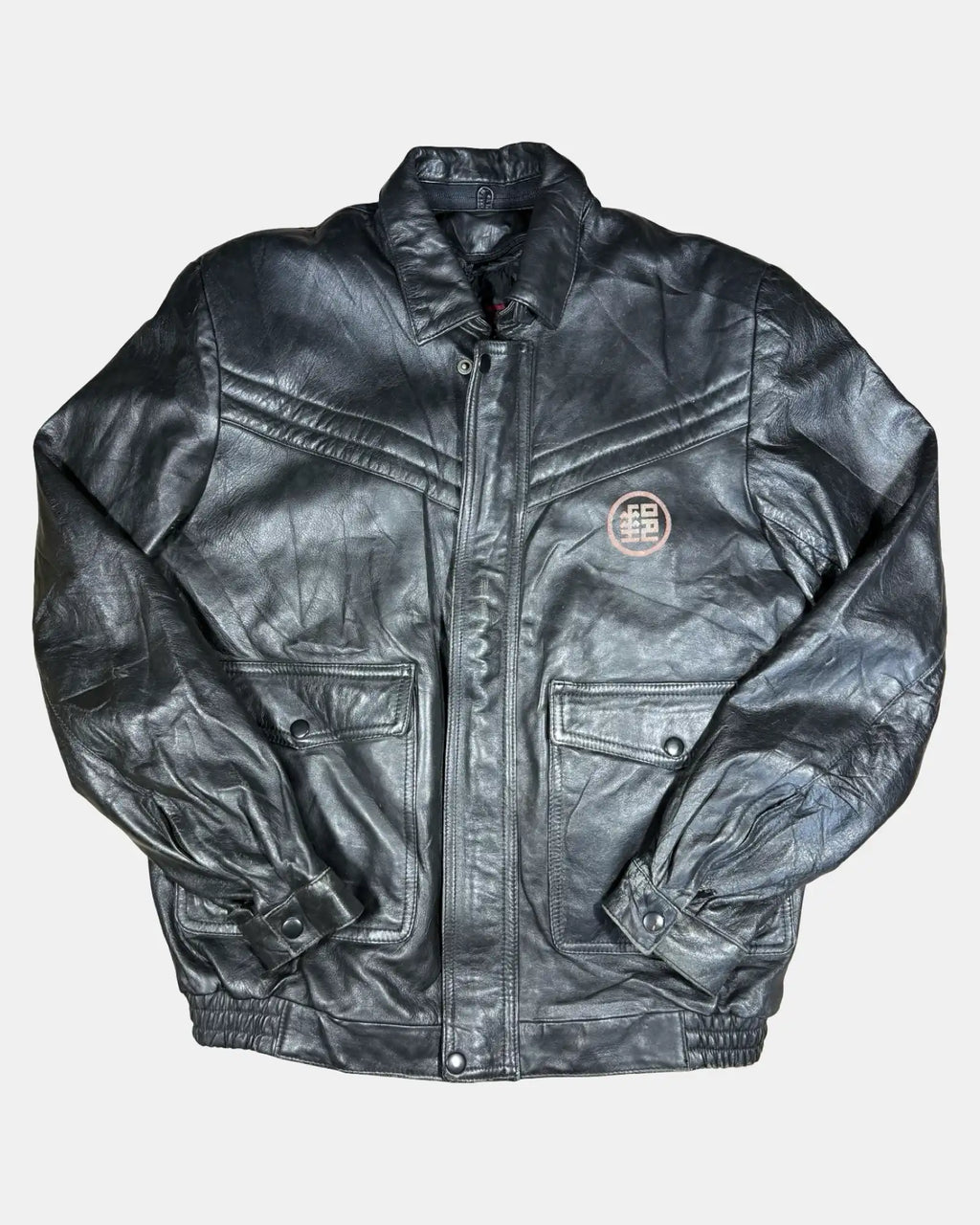 Black Sheepskin Heavy Leather Jacket