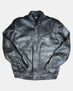Black Sheepskin Heavy Leather Jacket