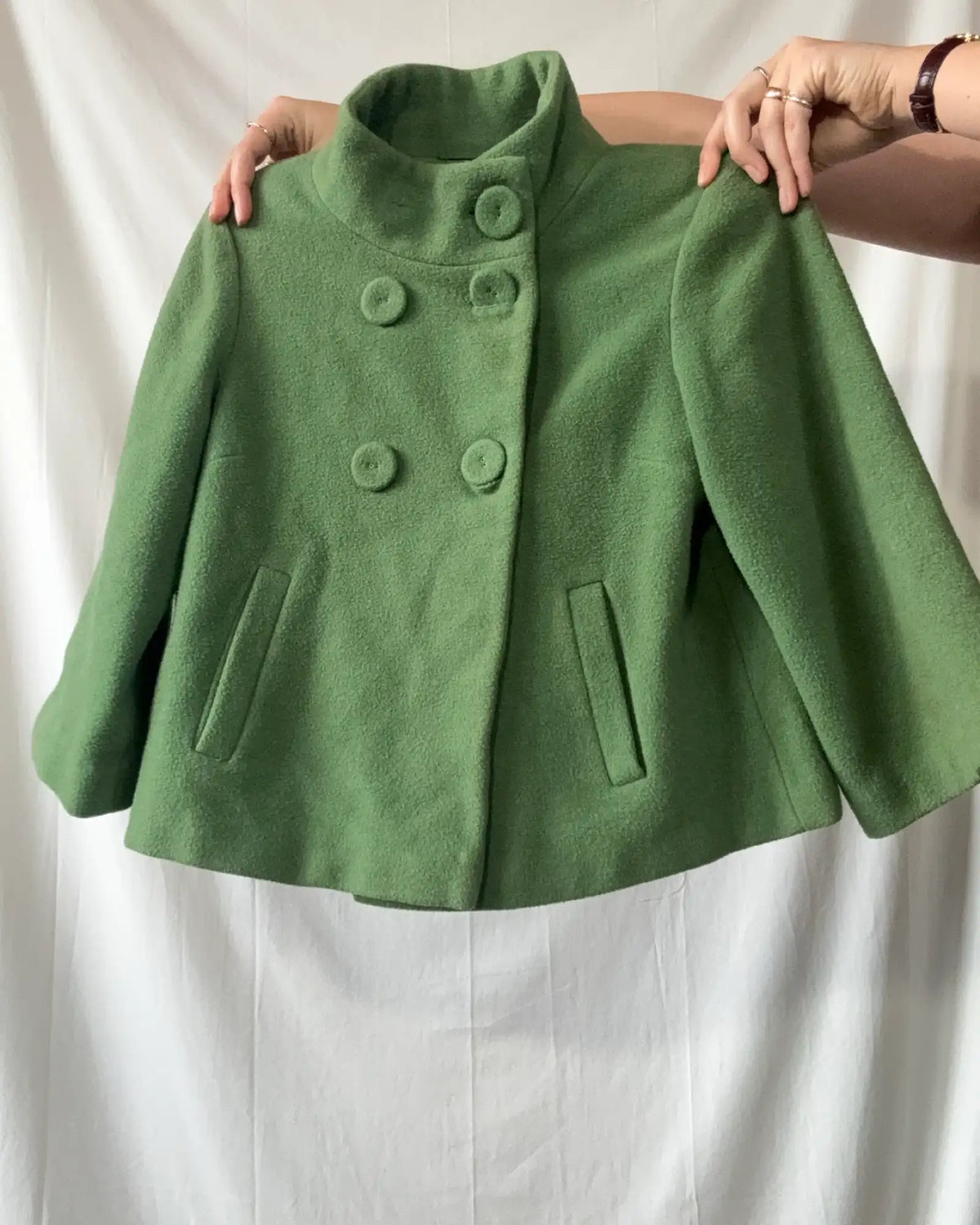 Green Mod Cropped Jacket