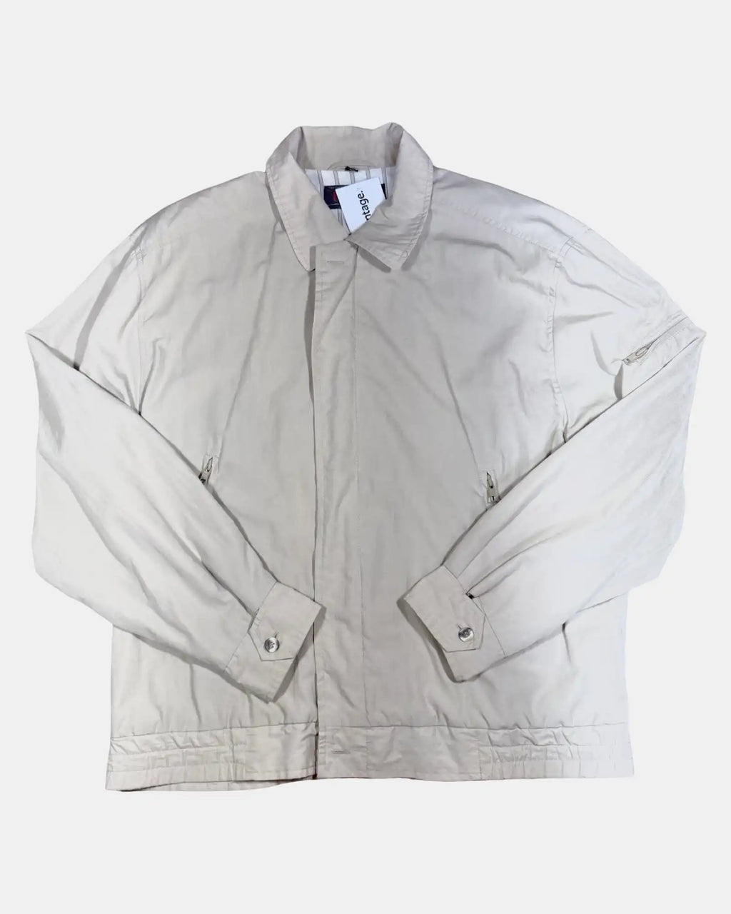 Cream Bomber Jacket
