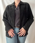 Suede Black Leather Jacket