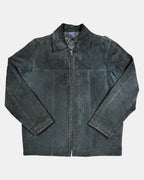 Suede Black Leather Jacket