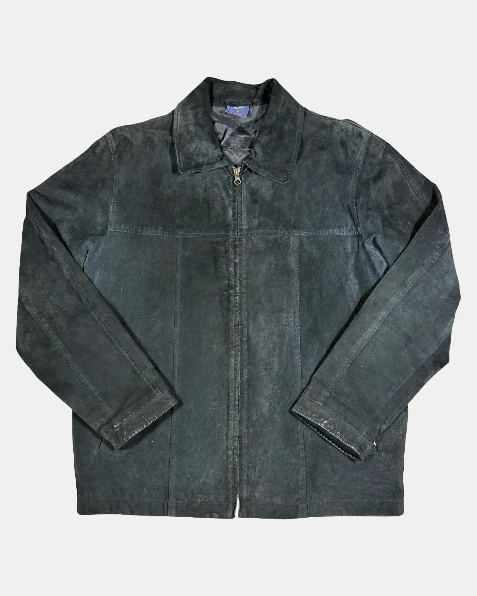 Suede Black Leather Jacket