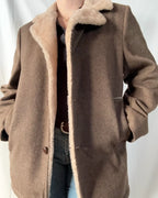 Vintage 70s Brown Winter Coat