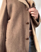 Vintage 70s Brown Winter Coat