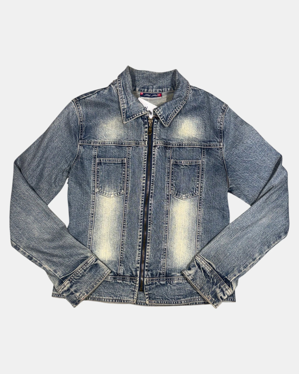 Vintage Y2K Jay Jays Denim Fitted Jacket | Size 10 - Zip Vintage