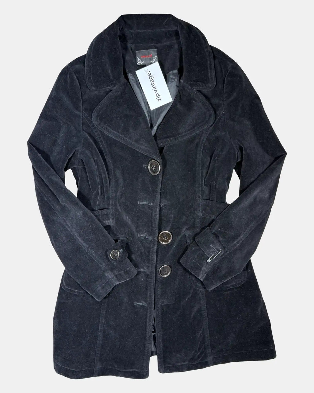 Black Corduroy Long Coat