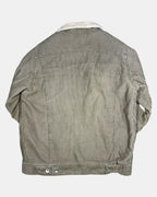 Light Brown Corduroy Jacket with Sheepskin Collar
