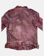 Vintage Sportsgirl Red Leather Jacket | Size 6
