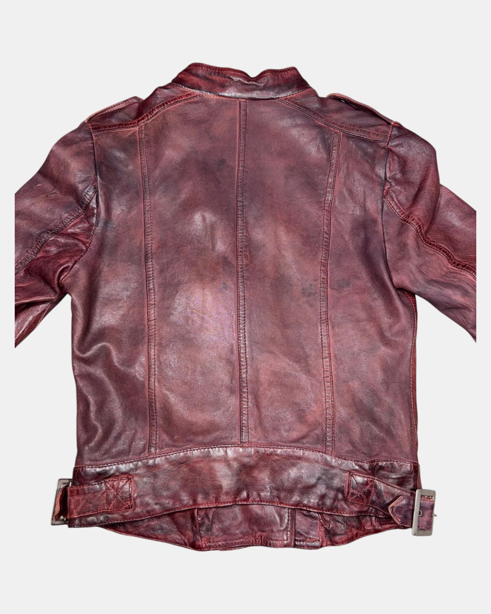 Vintage Sportsgirl Red Leather Jacket | Size 6