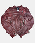 Vintage Sportsgirl Red Leather Jacket | Size 6